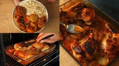 صينية البطاطس بالفراخ المصرية