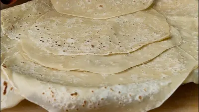 عيش الصاج المنزلي (خبز الشاورما)